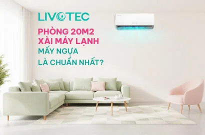 Phòng 20m2 xài máy lạnh mấy ngựa