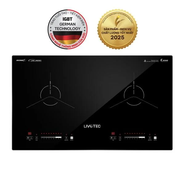 Bếp từ đôi Livotec E-smart LIO-555V