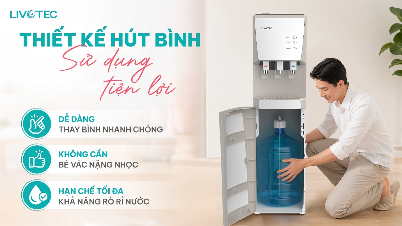 Livotec LD200 thiết kế hút bình