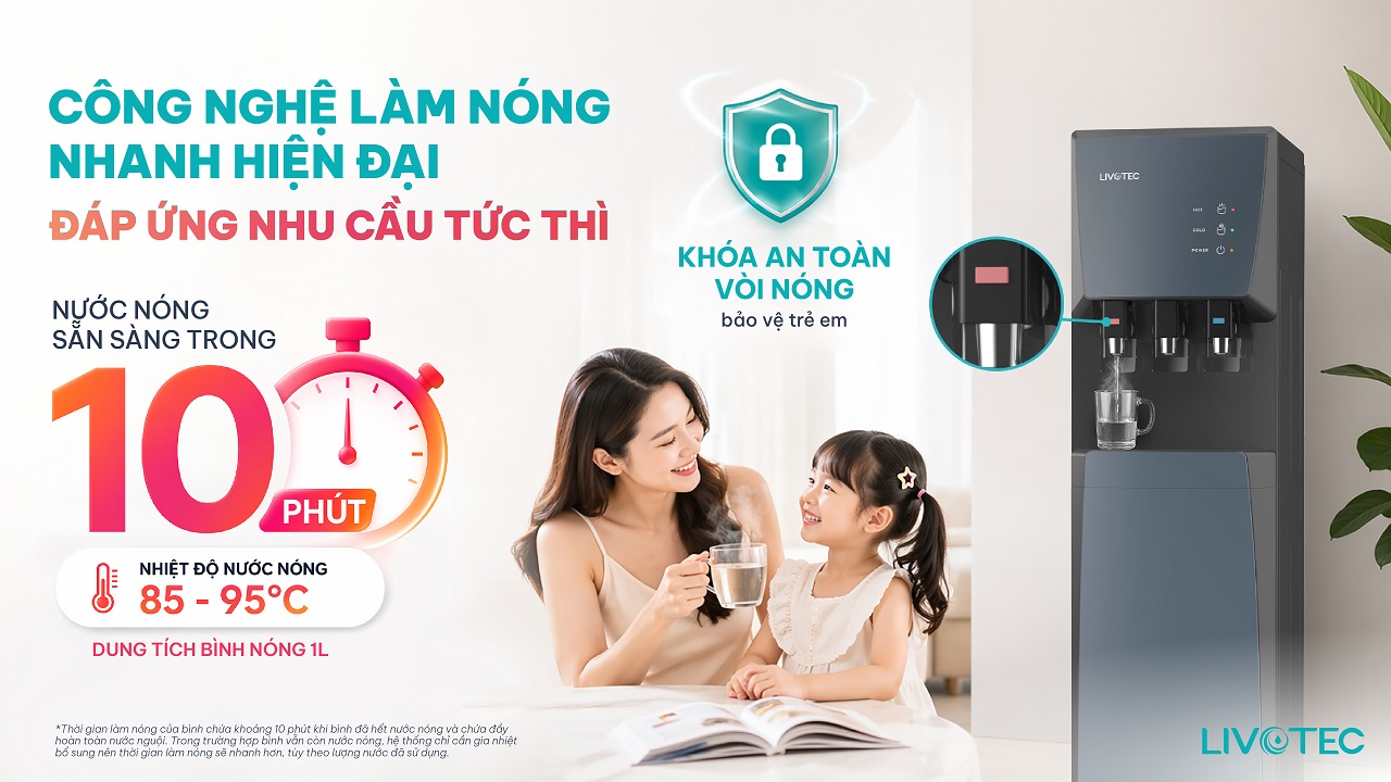 Livotec LD206 làm nóng nhanh