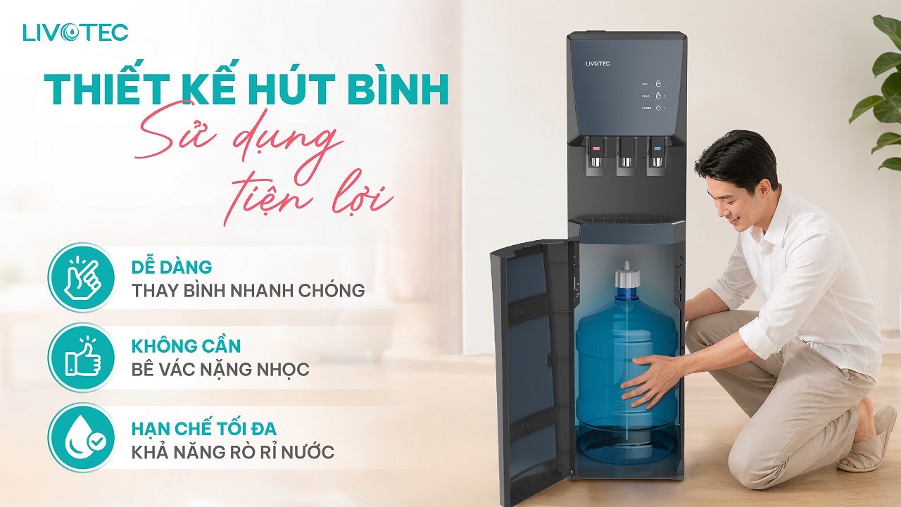 Livotec LD206 thiết kế hút bình