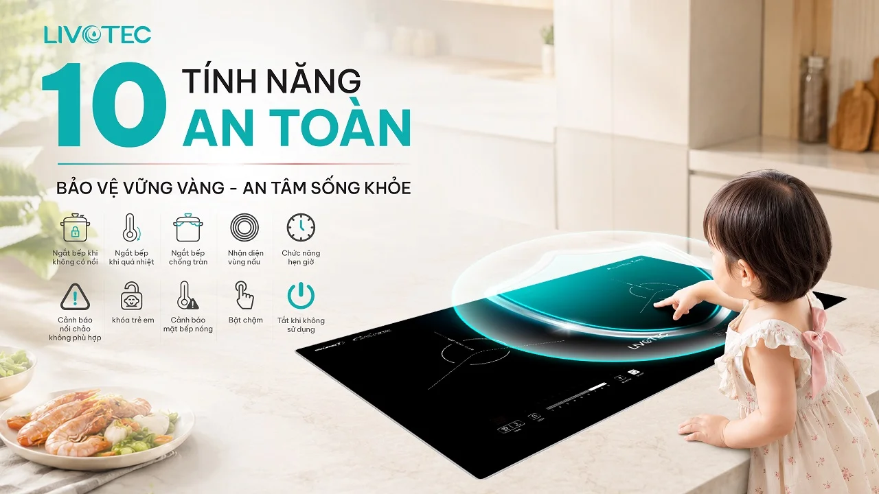 Bếp từ đôi Livotec LIO-555V