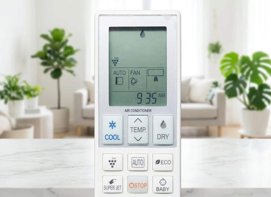 Biểu tượng chế độ hút ẩm (Dry) điều hòa