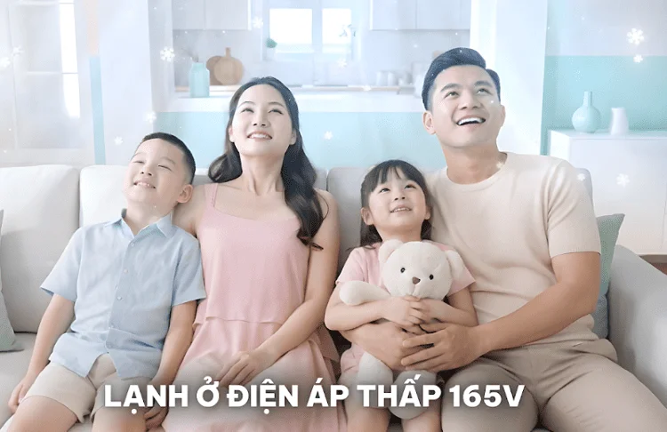Điều hòa lạnh ngay cả ở điện áp 165V