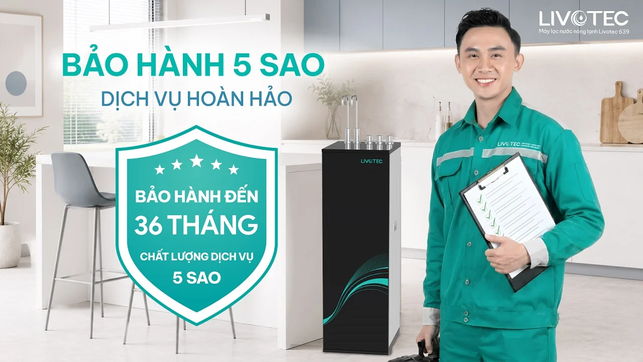 Livotec 639 được bảo hành chính hãng 36 tháng