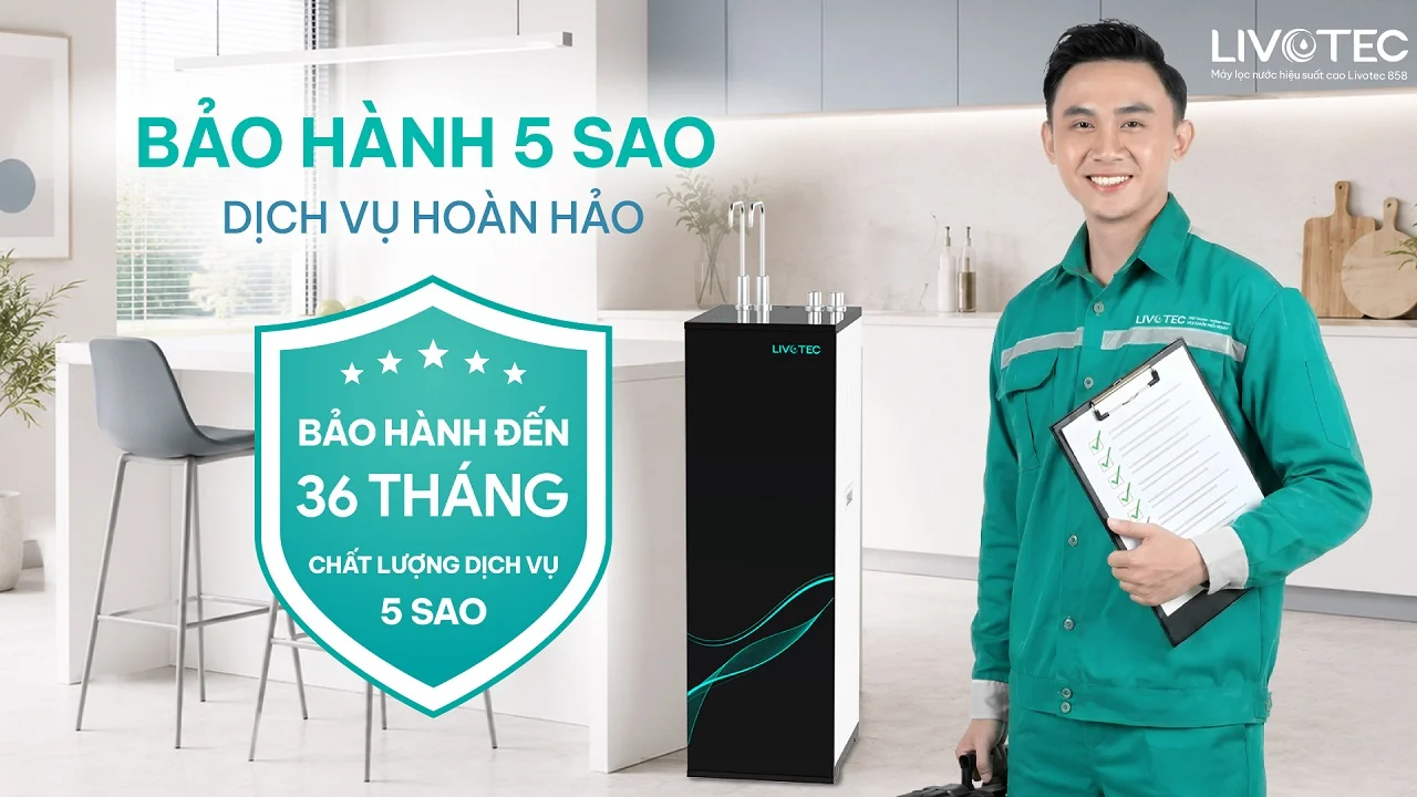 Livotec 858 được bảo hành chính hãng 36 tháng