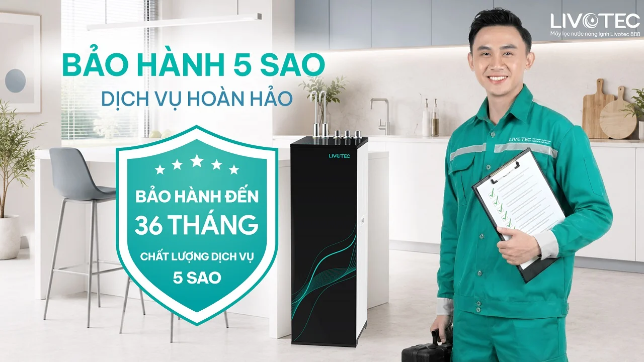Livotec 888 được bảo hành chính hãng lên đến 3 năm