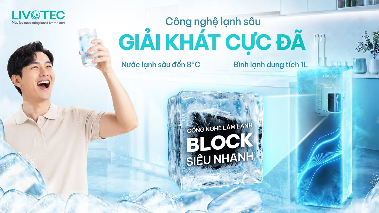 Livotec 888 làm lạnh sâu cho trải nghiệm giải khát sảng khoái