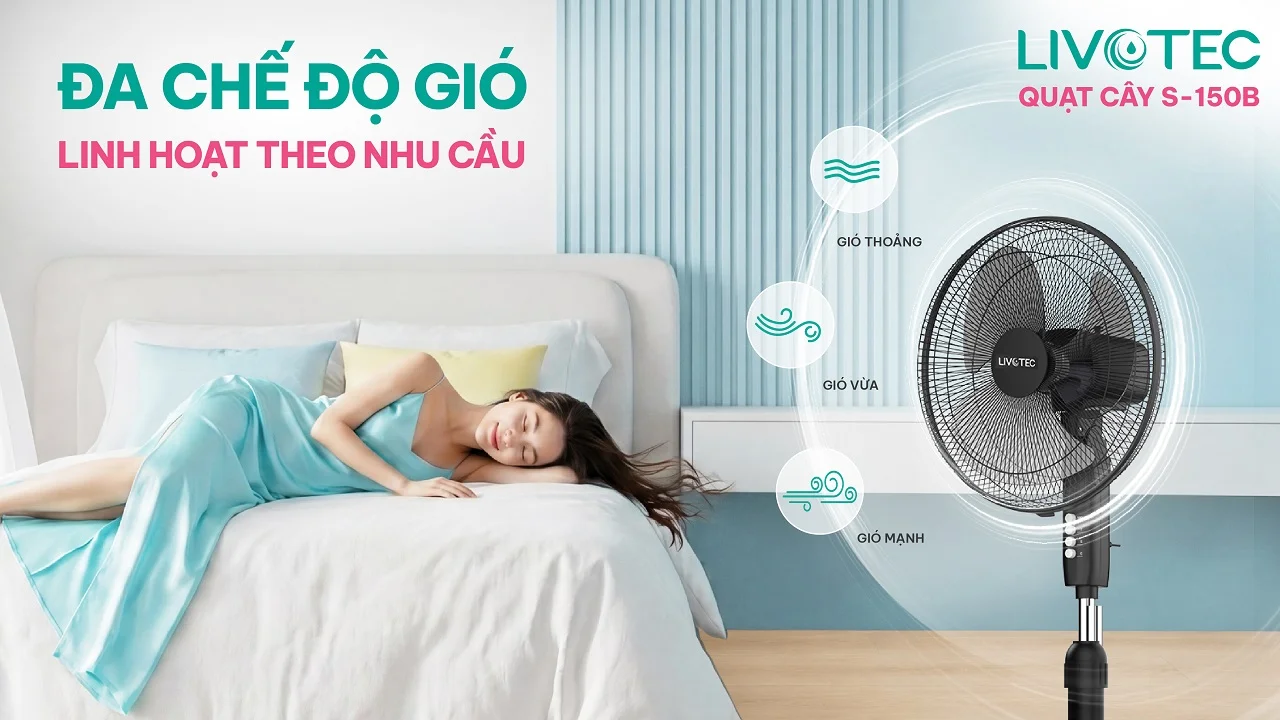 Livotec S-150B với 3 cấp độ gió