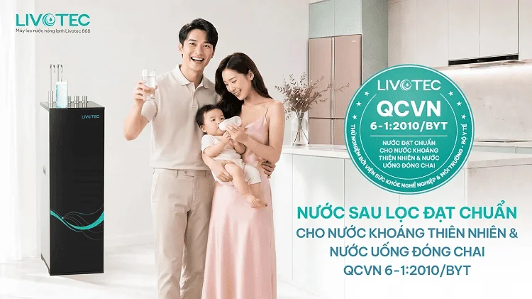 Nguồn nước đầu ra đạt chuẩn QCVN 6-1:2010/BYT
