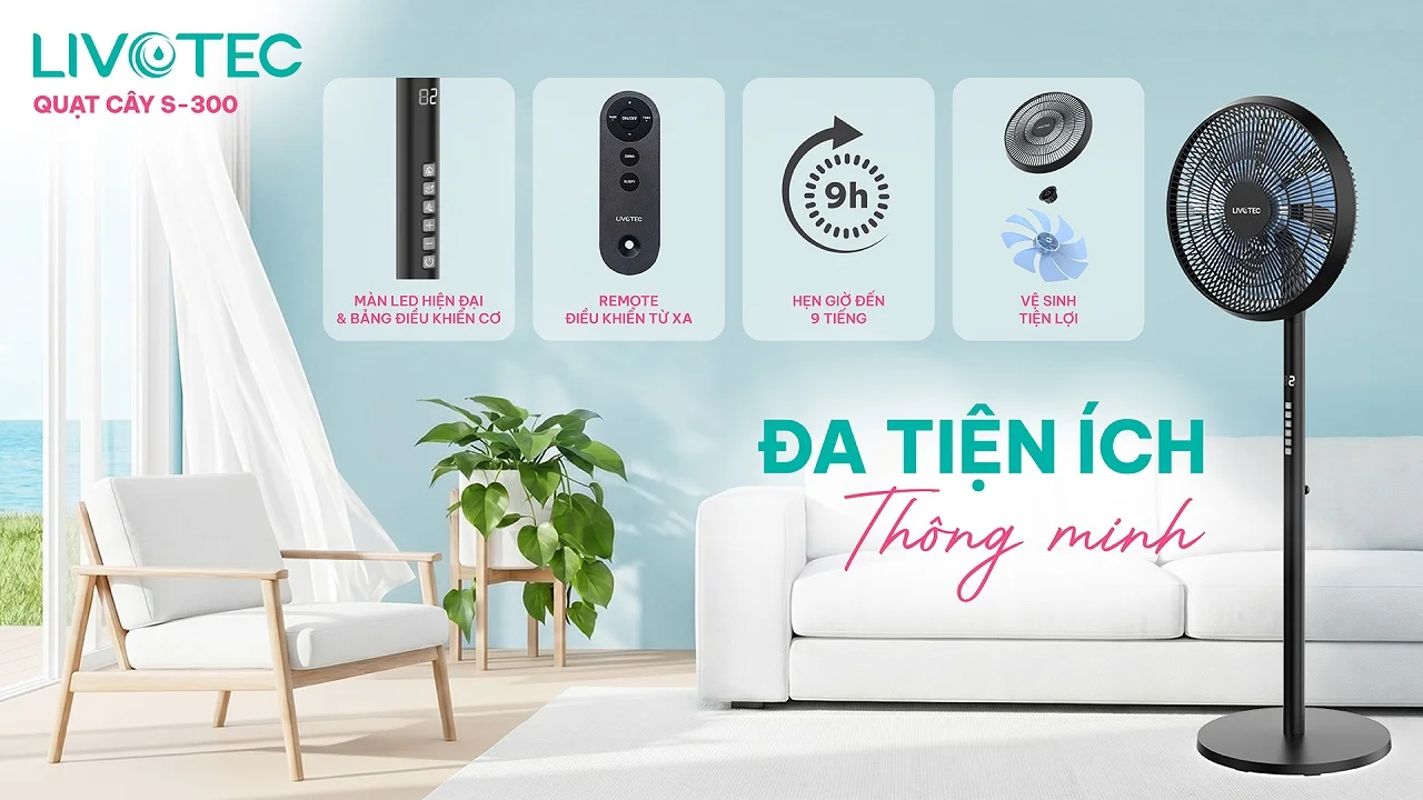 Livotec S-300 tích hợp nhiều tiện ích thông minh