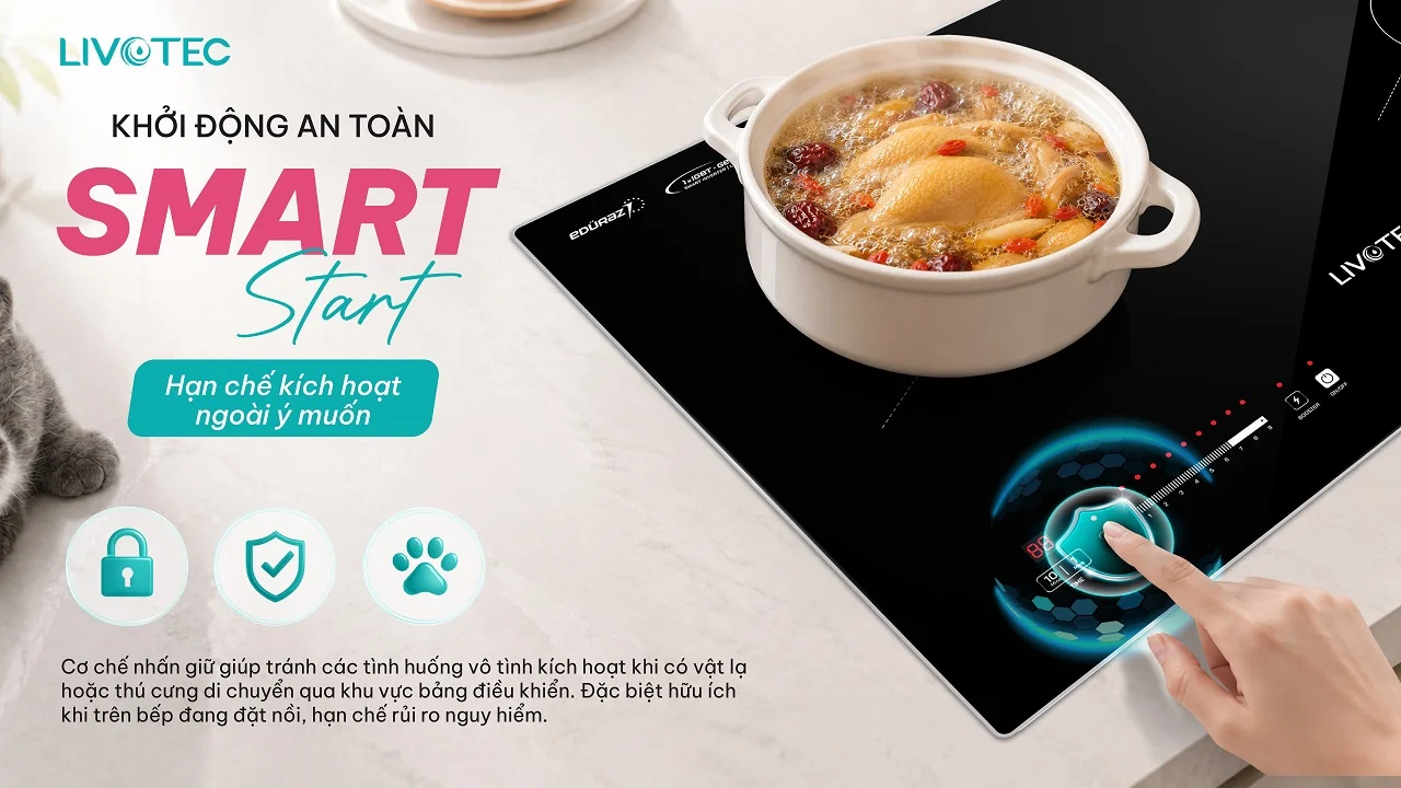 Smart Start trên bếp Livotec LIO-555V
