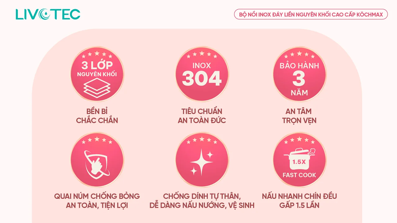 Ưu điểm của nồi Kochmax KMC-886