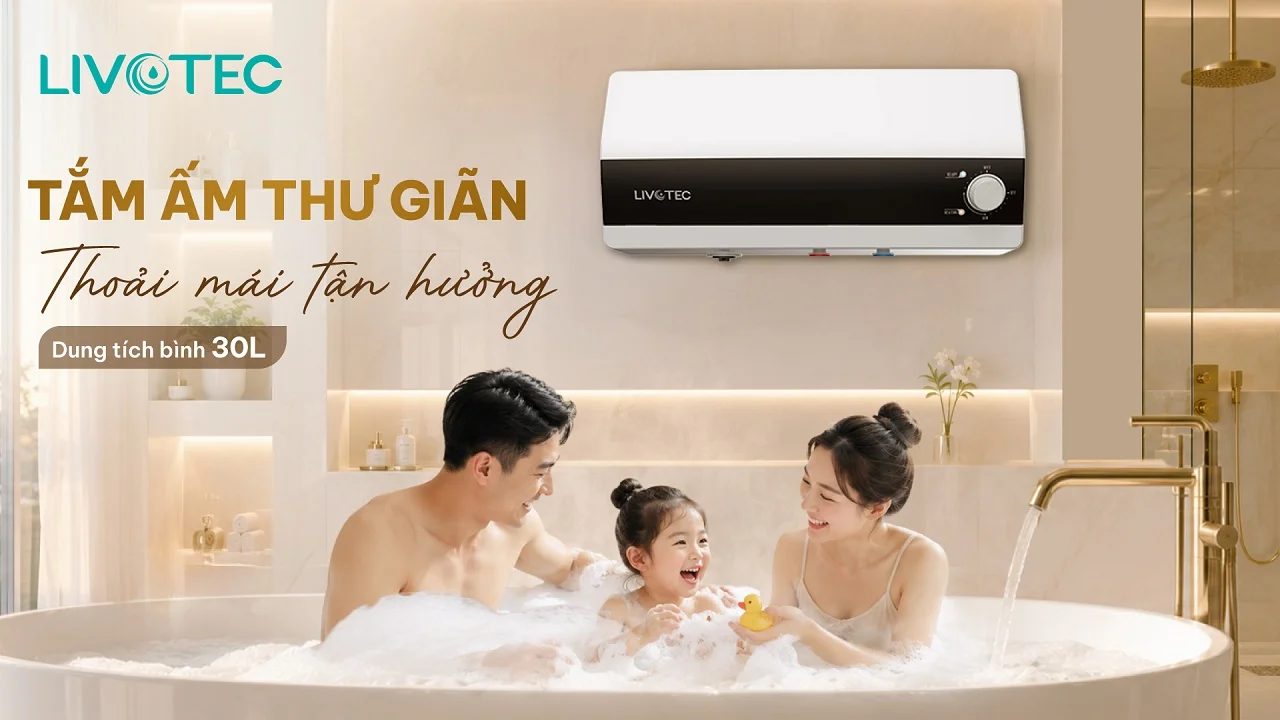 Bình nước nóng gián tiếp Livotec LWH-I30X26 dung tích 30 lít