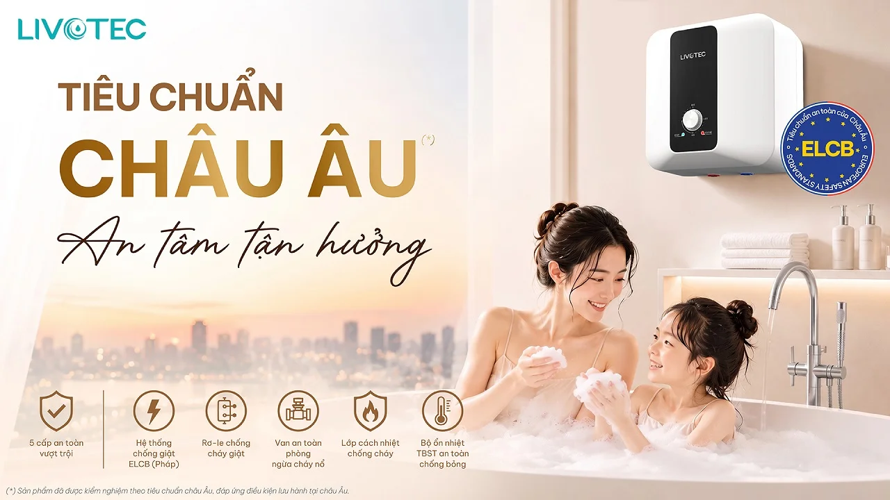 Hệ thống 5 cấp an toàn chuẩn Châu Âu trên Livotec LWH-V15X26
