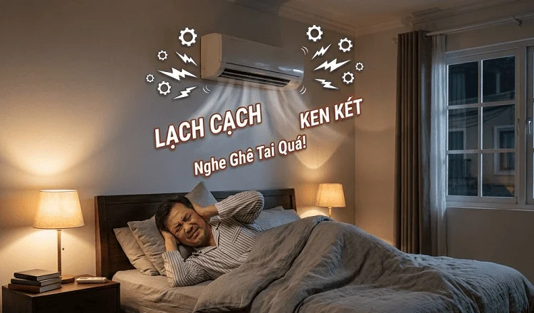 Điều hòa phát ra âm thanh lạch cạch
