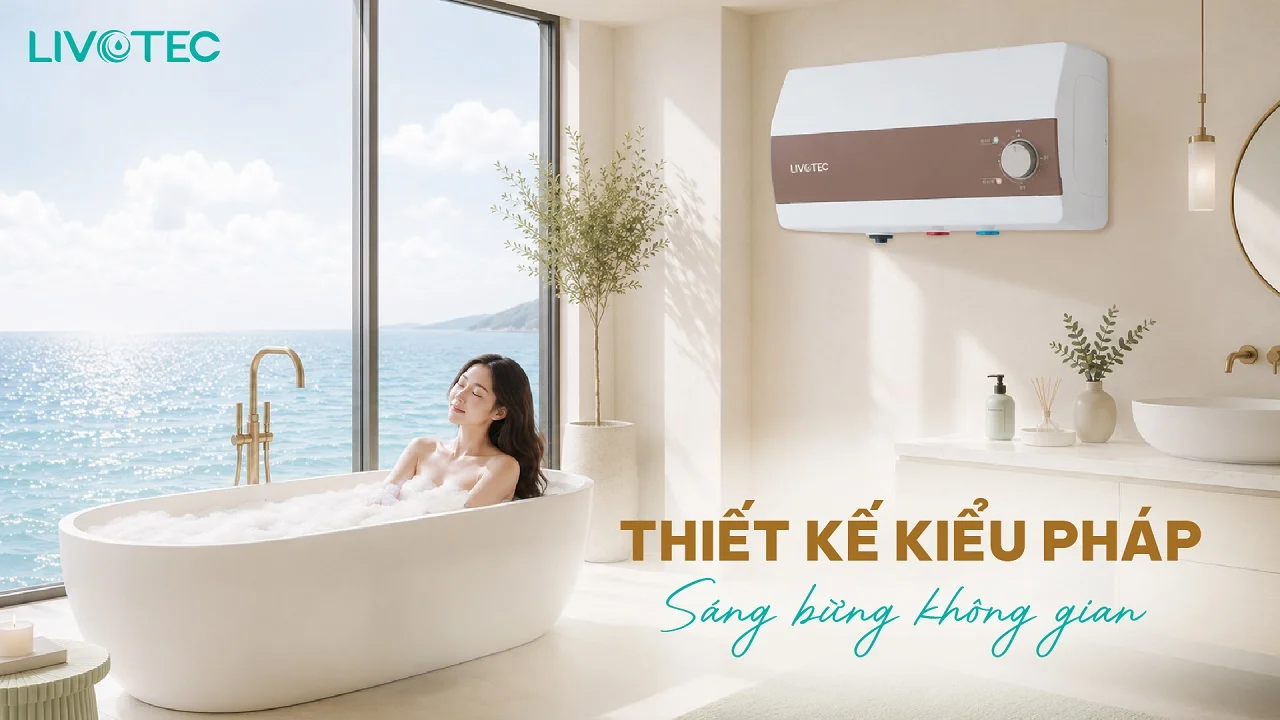 Livotec LWH-I20T26 thiết kế hiện đại tối ưu không gian phòng tắm