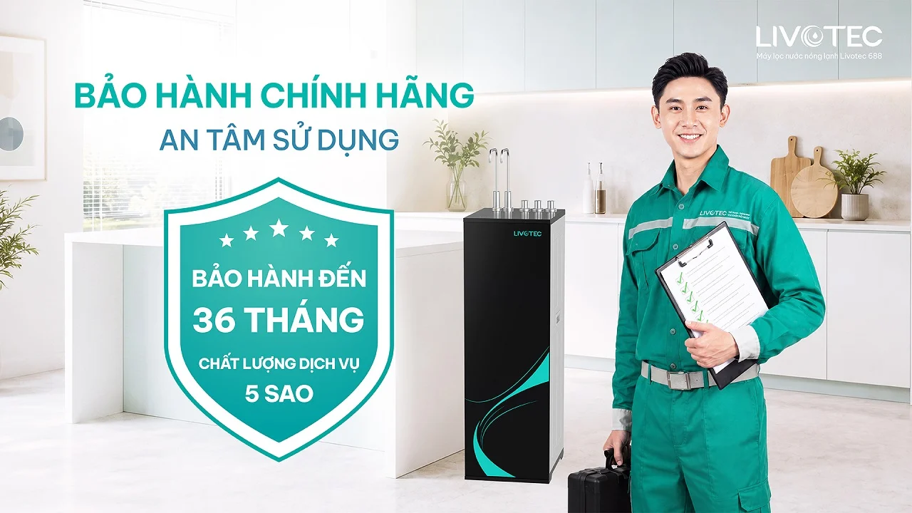 Livotec 688 bảo hành 36 tháng an tâm sử dụng lâu dài