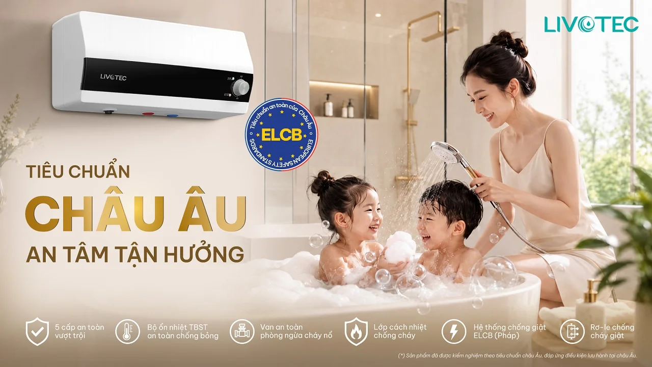 Livotec LWH-I20X26 tích hợp hệ thống 5 lớp an toàn chuẩn Châu Âu