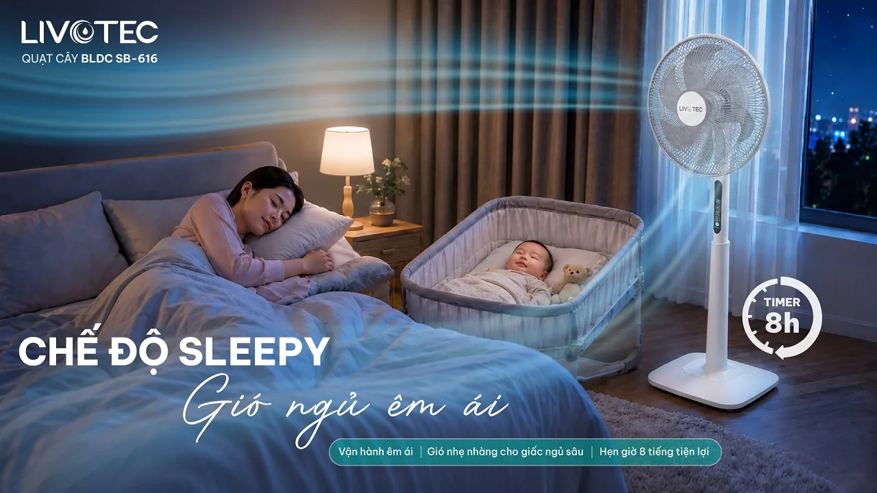 Livotec SB-616 chế độ Sleepy hỗ trợ giấc ngủ ngon