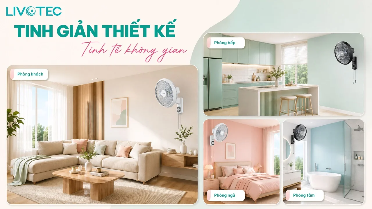 Livotec W-300 thiết kế treo tường gọn gàng