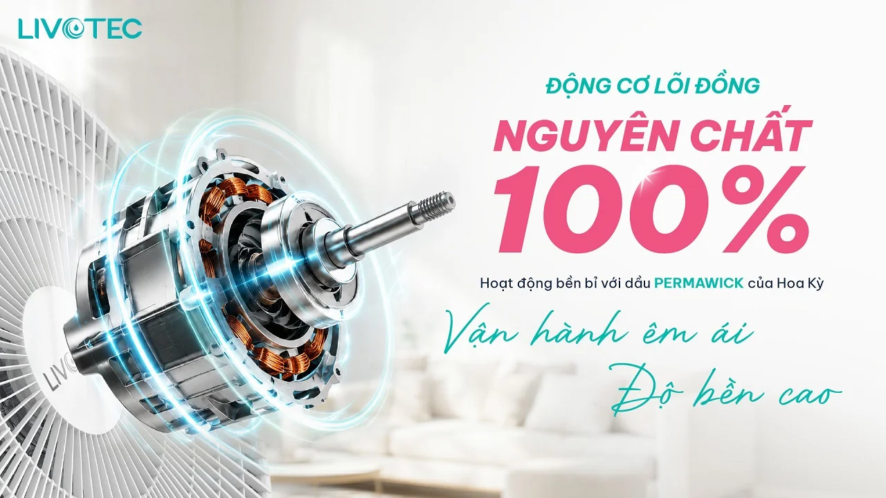 Livotec W-350 động cơ 100% dây đồng