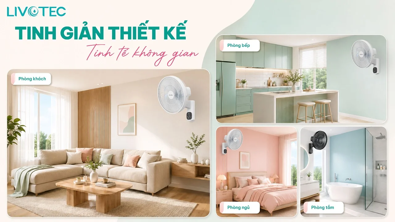 Livotec W-350 thiết kế treo tường tối ưu không gian