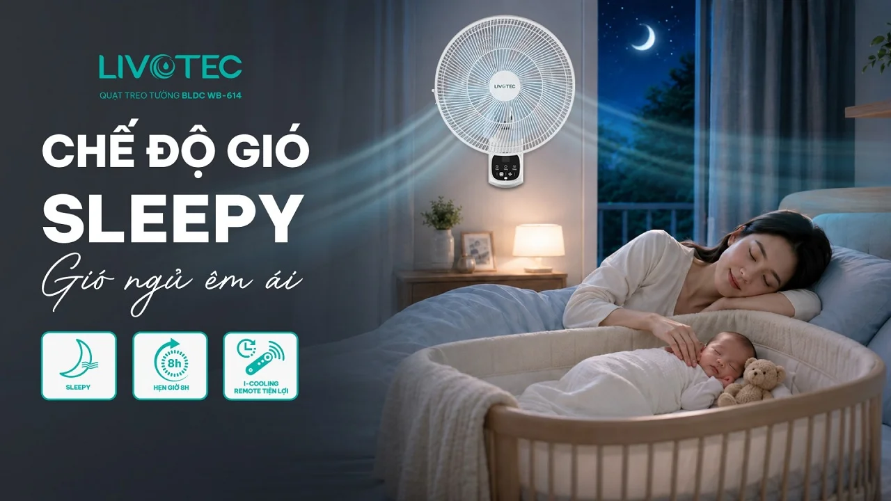 Livotec WB-614 chế độ Sleepy mang lại giấc ngủ dễ chịu hơn