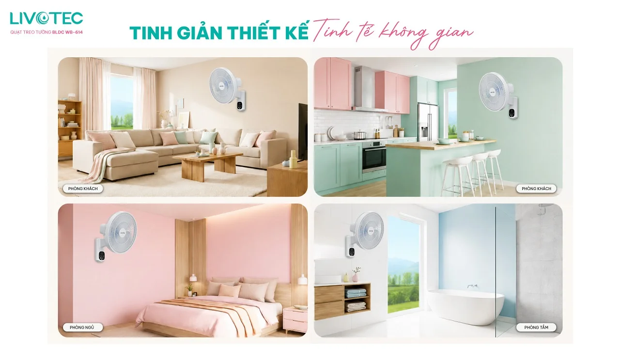 Livotec WB-614 thiết kế trẻ trung