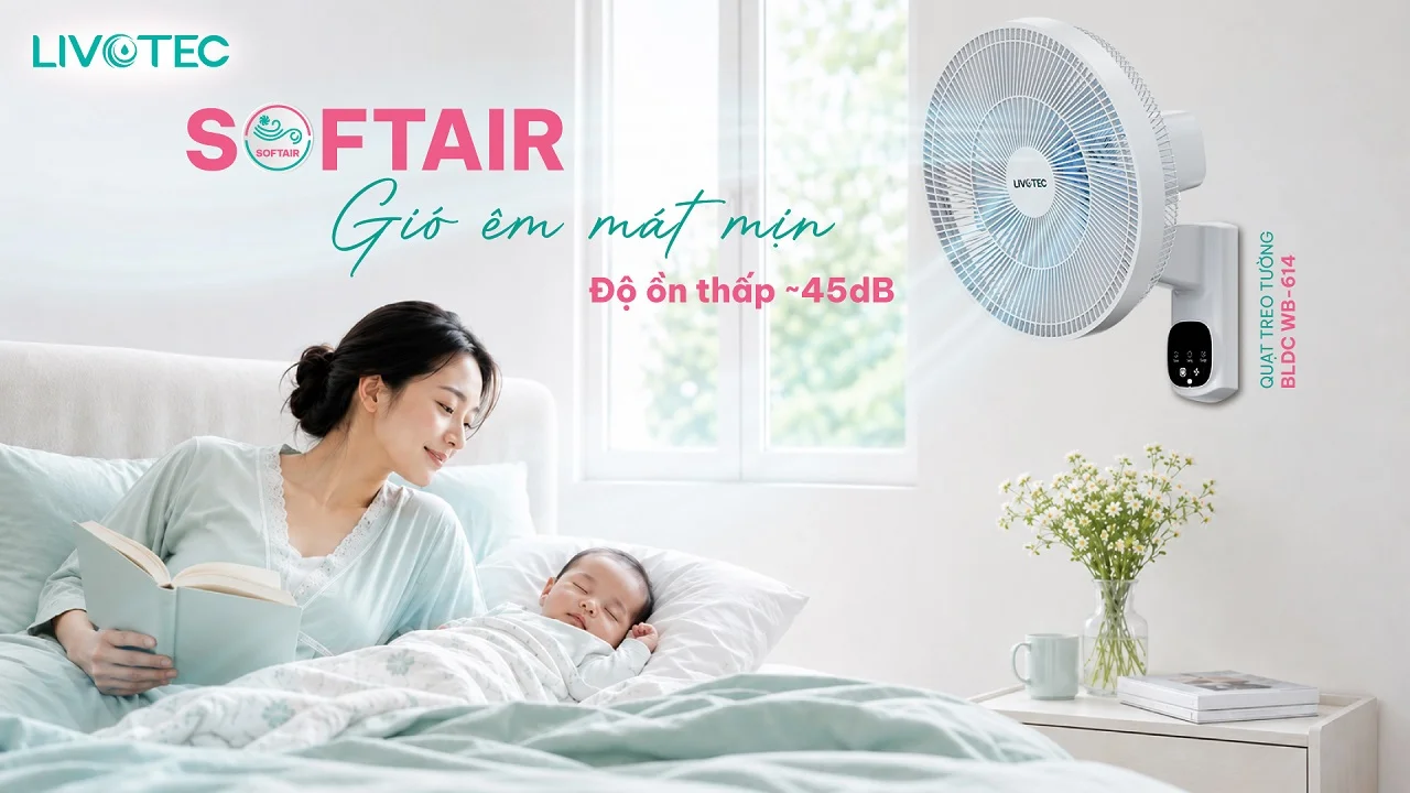 Livotec WB-614 ứng dụng công nghệ SoftAir