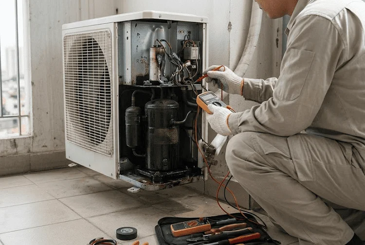 Máy lạnh hỏng tụ điện hoặc block