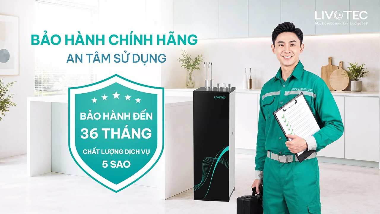 Máy lọc nước nóng lạnh Livotec 689 bảo hành chính hãng