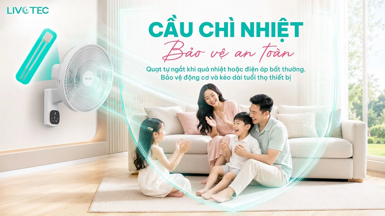 Livotec W-350 cầu chì nhiệt an toàn