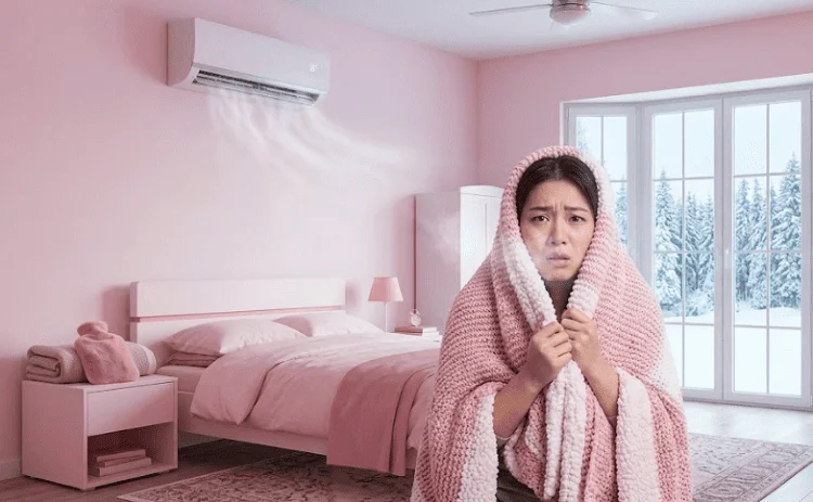 Sai lầm khi trời lạnh vẫn cố bật điều hòa