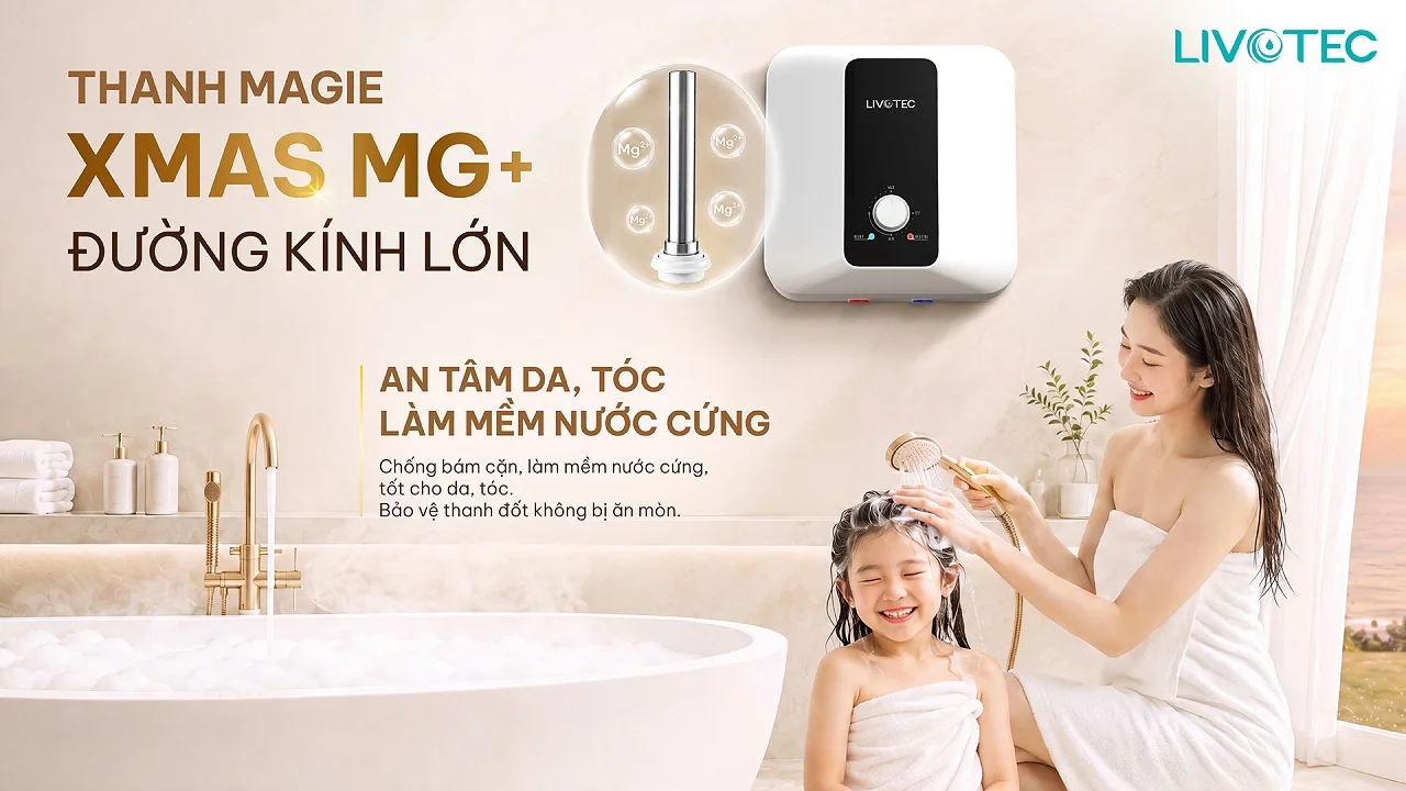 Thanh Magie XMAS MG+ cỡ lớn hỗ trợ làm mềm nước cứng