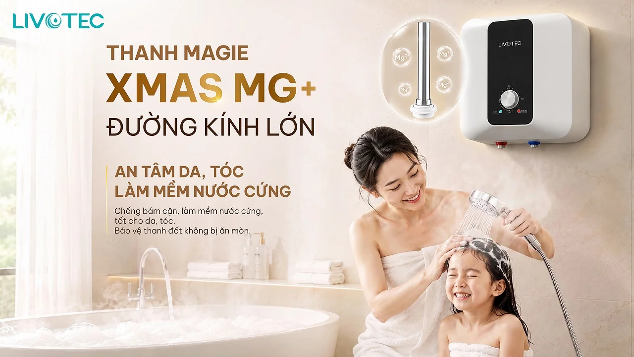Thanh Magie XMAS MG+ cỡ lớn hỗ trợ làm mềm nước cứng