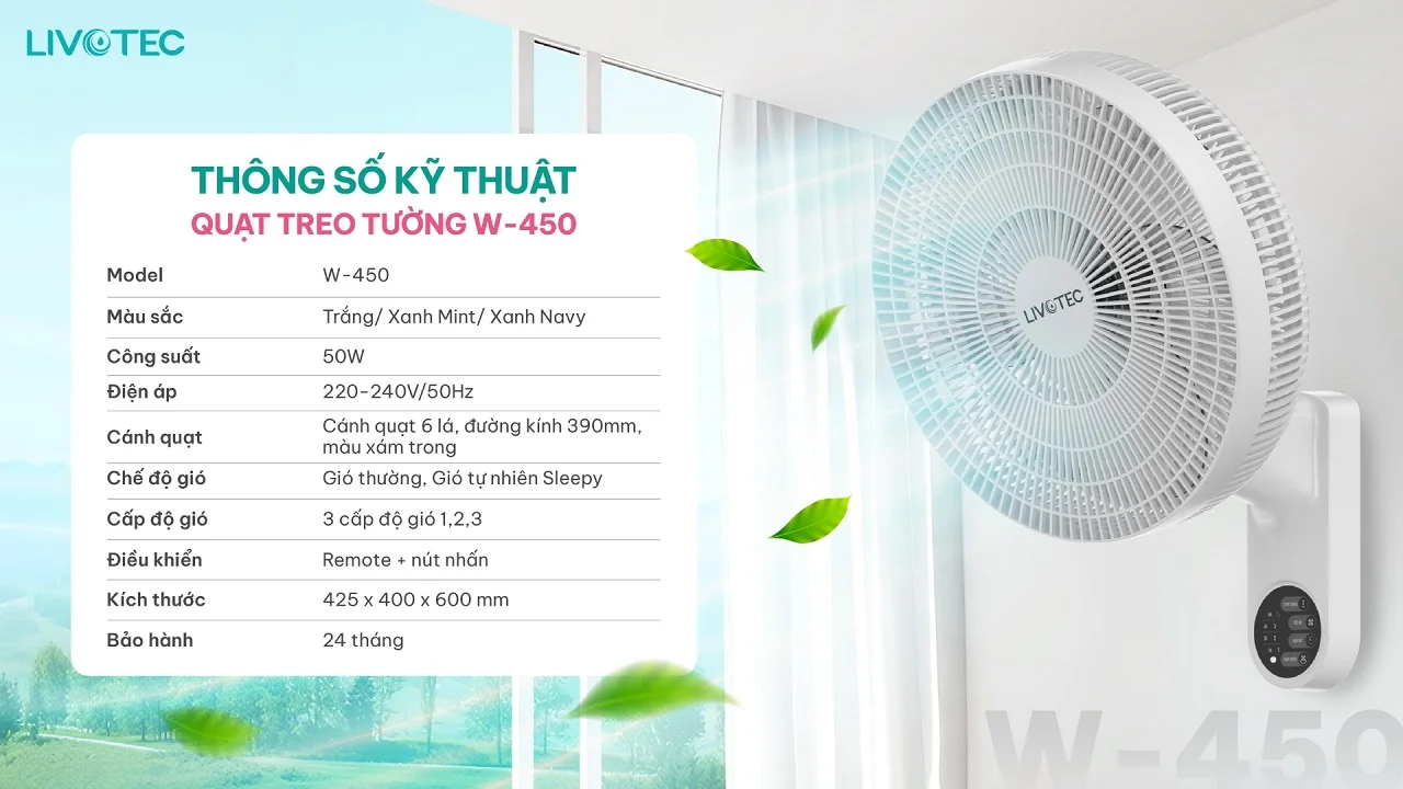 Thông số kỹ thuật Livotec W-150