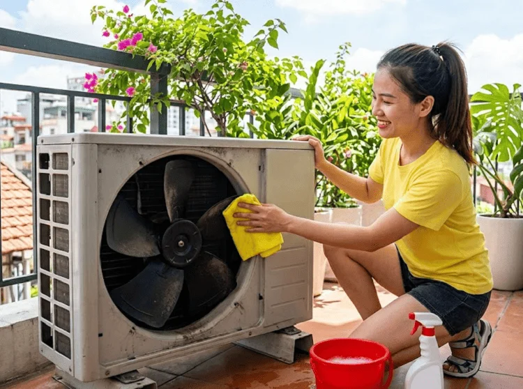 Vệ sinh lưới lọc và cánh quạt
