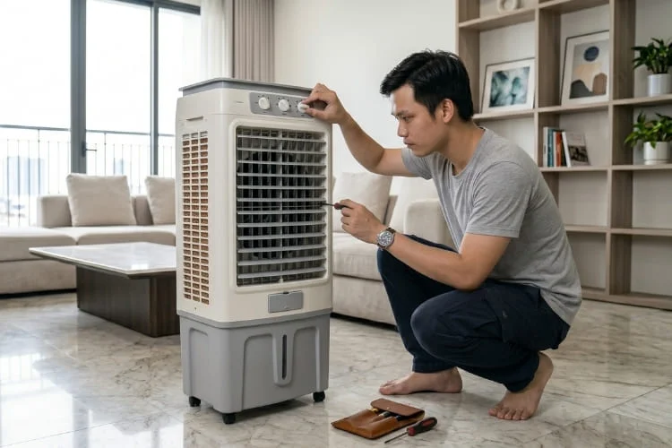 Bảo dưỡng và lắp đặt phụ kiện quạt điều hòa