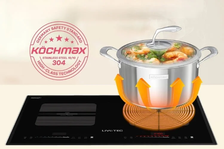 Lưu ý chất liệu tương thích với bếp từ