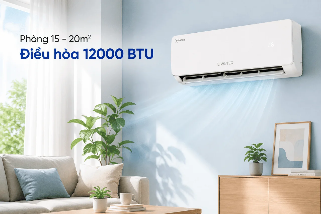 Điều hòa 12000 BTU chính hãng Livotec