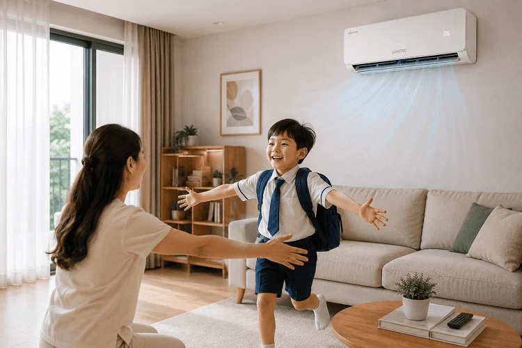 Đóng kín cửa khi sử dụng Turbo trên điều hòa