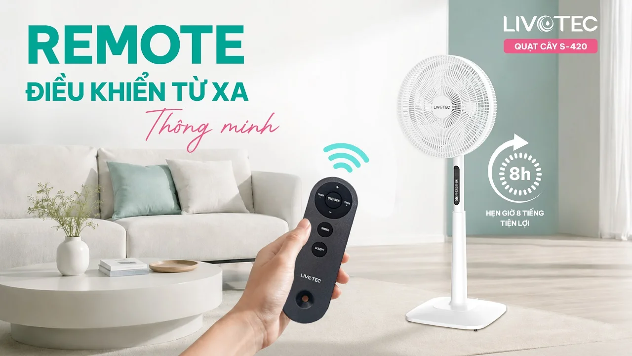 Livotec S-420 hẹn giờ thông minh lên đến 8 giờ