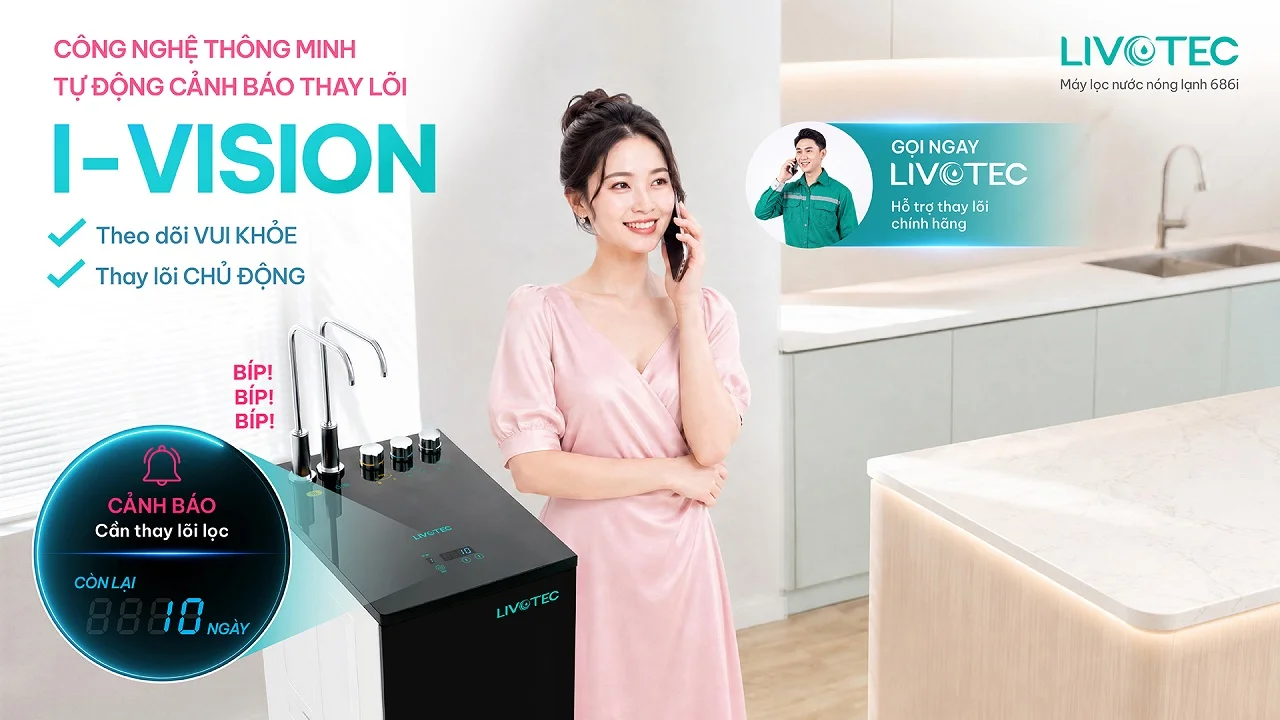 Livotec 686i công nghệ I-Vision chủ động theo dõi tình trạng máy