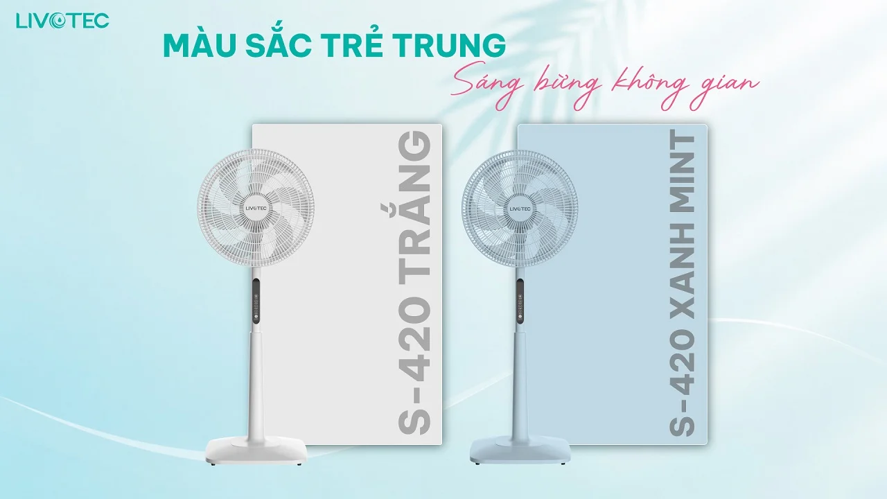 Livotec S-420 màu sắc trẻ trung phù hợp nhiều không gian