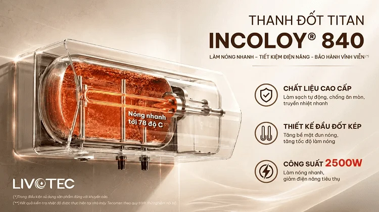Thanh đốt Titan Incoloy 840