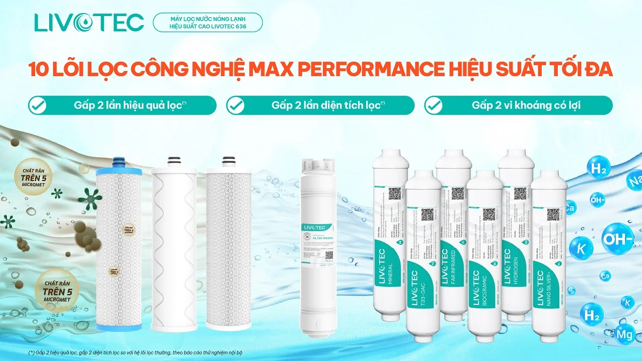 Livotec 636 với 10 lõi Max Performance
