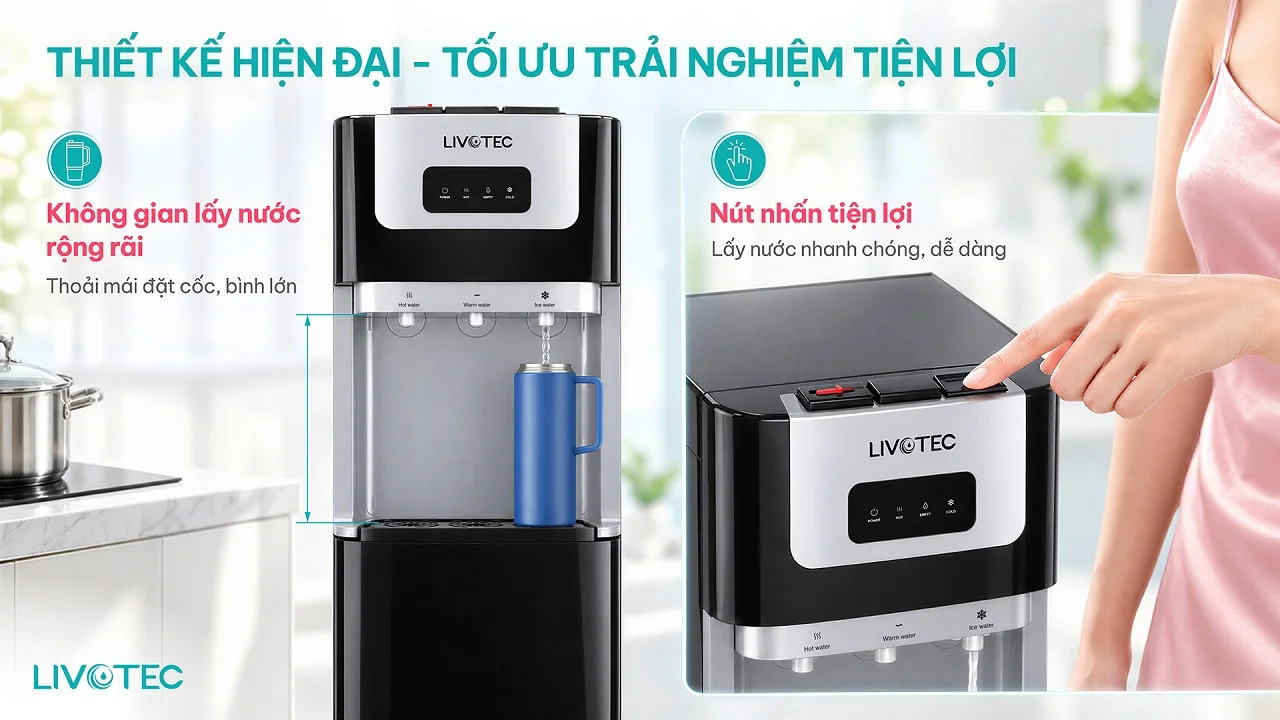 Livotec LD150S thiết kế nút nhấn hiện đại
