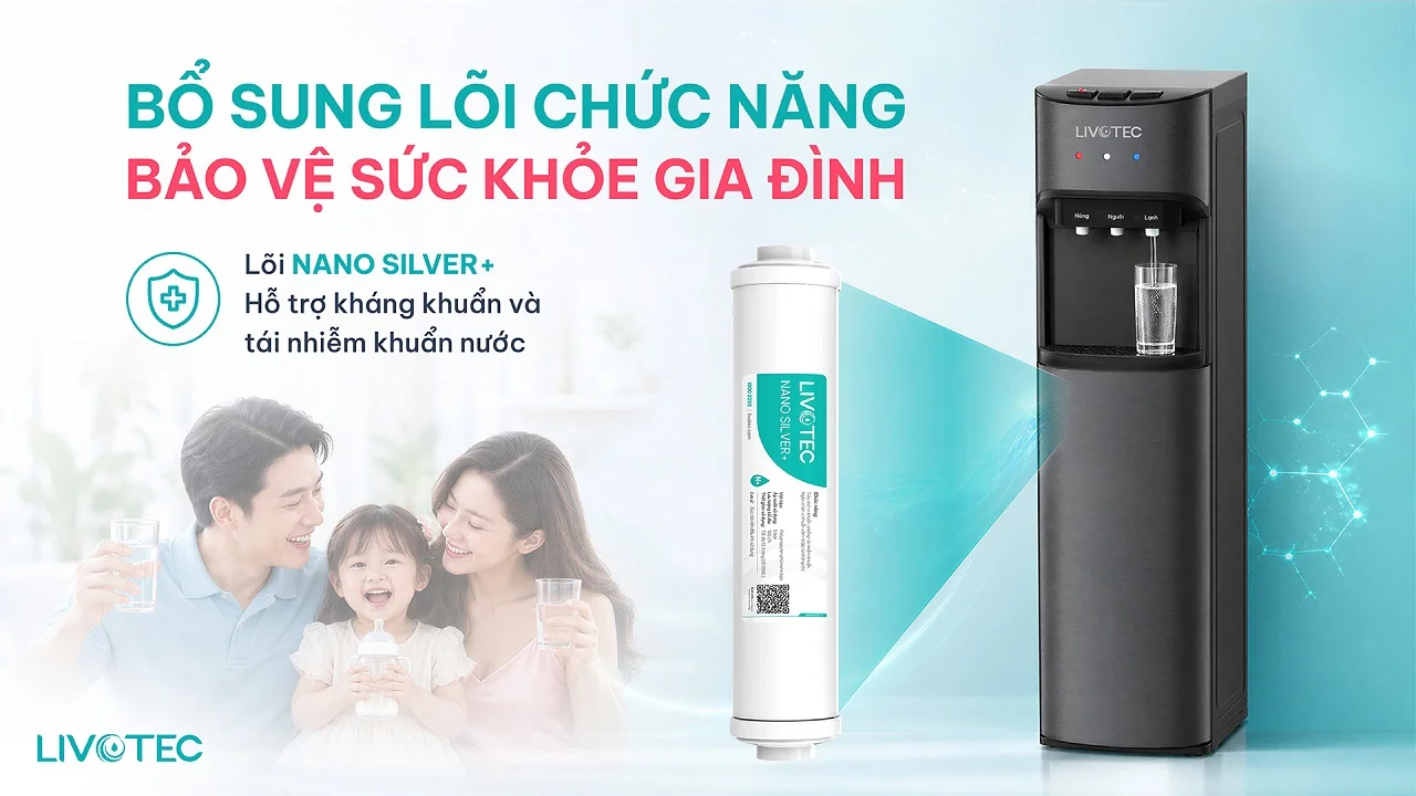 Livotec LD100N lõi Nano Silver kháng khuẩn
