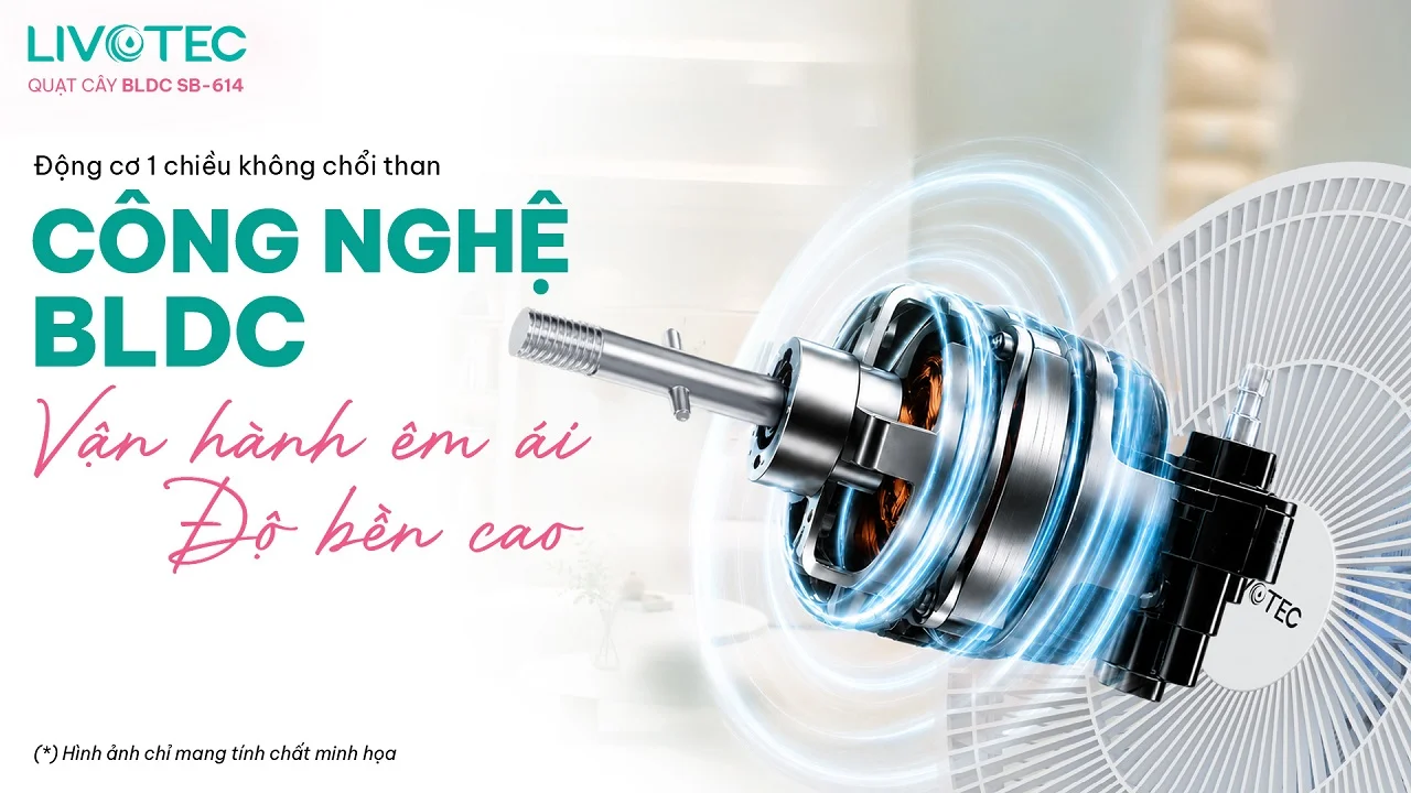 Livotec SB-614 động cơ BLDC vận hành êm